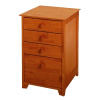 Honey Beechwood Shaker 4 Drawer File Cabinet