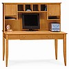 Light Cherry Shaker Mission Computer Desk w/Hutch