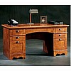 Mission Craftsman Style Deluxe Executive Computer Desk