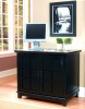 Mission Craftsman Black Computer Desk Cabinet
