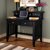 Mission Craftsman Black Computer Desk w/Hutch