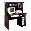 Antiqued Black Mission Computer Desk
