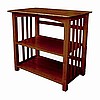 Solid Hardwood Honey Oak Style Mission Bookcase