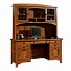Mission Craftsman Style Computer Desk w/Hutch