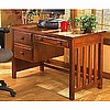 Mission Shaker Mahogany Computer Desk