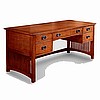 Mission Craftsman Oak Deluxe Executive Desk