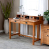 Mission Craftsman Oak Computer Desk