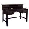 Shaker Black Computer Desk & Hutch