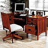 Mission Craftsman Style Oak Computer Desk