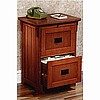 Mission Craftsman Style Oak 2 Drawer File Cabinet