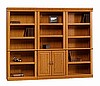 Craftsman Shaker Oak Bookcase Library Set