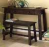 Shaker Rustic Desk & Bench Set