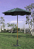 Classic Wood 6ft Green Market Umbrella