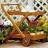 Eucalyptus Hardwood Serving Trolley Cart