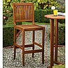 Teak Finish Barstool Chair