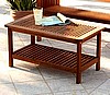 Mission Teak Wood Coffee Table