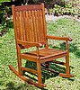Teak Type Hardwood Heavy Rocking Chair