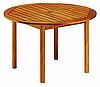 Teak Finish Wood Outdoor Patio Dining Table