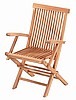 Teak Folding Garden Armchair
