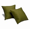 Weatherproof 14" Throw Pillows Pair - Green