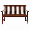 Mission Dark Stained Teak Wood Classic Garden Bench