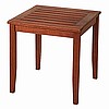 Mission Dark Stained Teak Wood Side Table