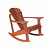 Teak Finish Adirondack Rocker
