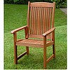 Teak Finish Garden Dining Armchair