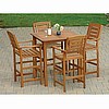 Teak Finish Bar Stool