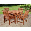 Teak Finish Patio Armchair