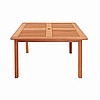 Teak Finish Square Dining Table