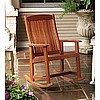 Teak Finish Rocker Rocking Chair