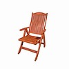 Teak Finish Reclining Armchair