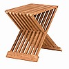 Teak X Type Folding Side Table