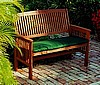 Mission Teak Wood Garden Bench