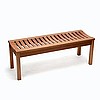 Teak Finish Garden Backless Bench