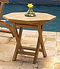 Teak Folding Side Table