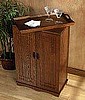 Craftsman Mission Oak Wine Cabinet Bar