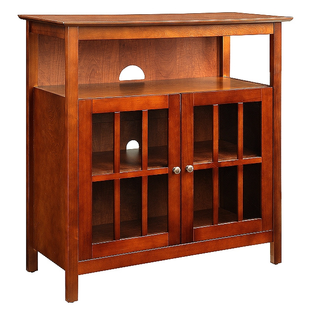 Mission Craftsman Cherry TV Stand Cabinet