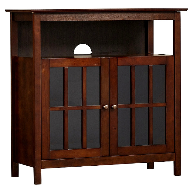 Mission Craftsman Espresso TV Stand Cabinet