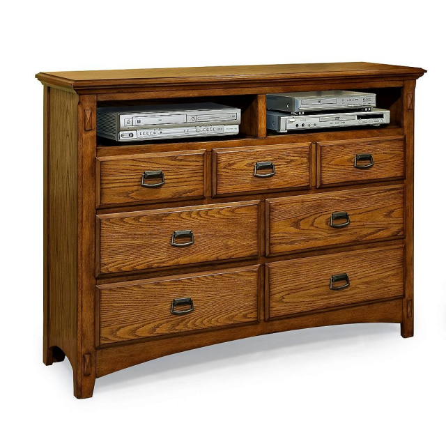 Mission Craftsman Oak 7 Drawer Dresser