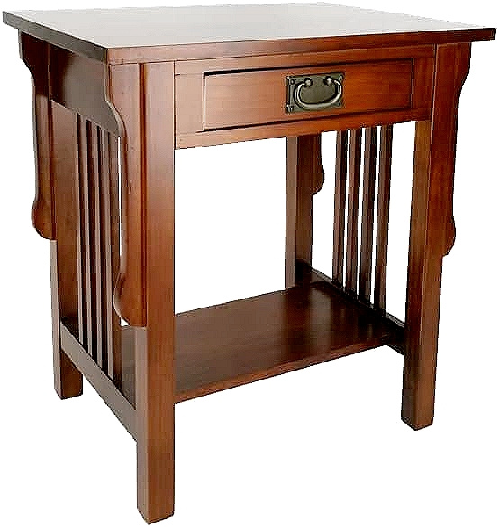 Mission Craftsman Oak One Drawer Nightstand