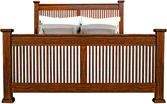 Mission Craftsman Oak Queen Bed