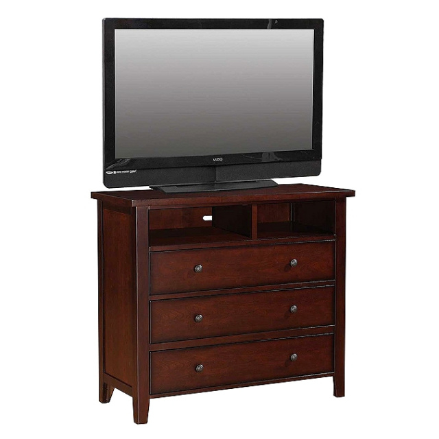 Shaker Mission Cherry 3 Drawer Media Chest