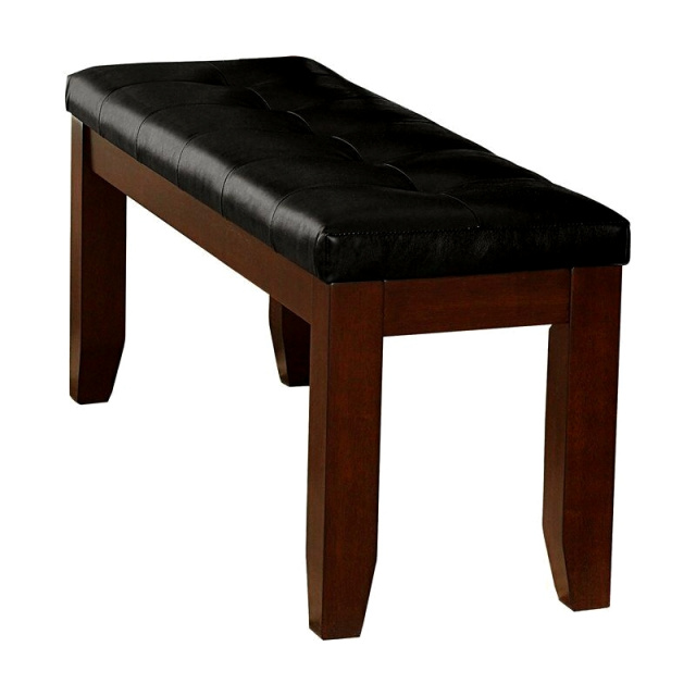 Mission Arts & Crafts Leather Bench 48"