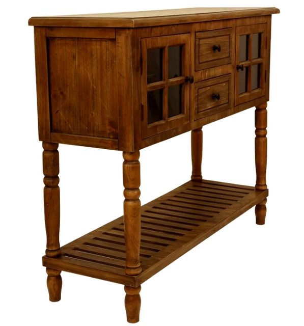 Shaker Cottage Mission Pine Sideboard Buffet Table