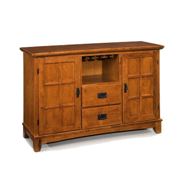 Mission Craftsman Oak Lowboy Sideboard Buffet