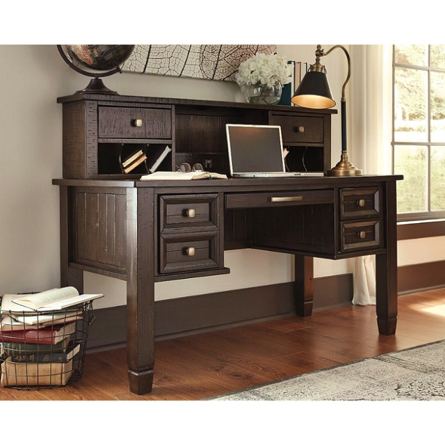 Craftsman Shaker Rustic Deluxe Writing Desk w/Hutch