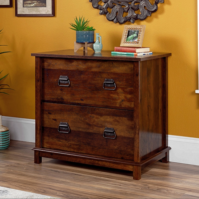 Mission Craftsman Cherry Lateral File Filing Cabinet