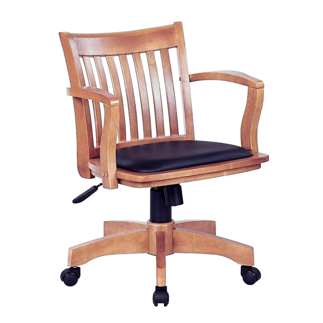 Mission Craftsman Maple Padded Office Chair